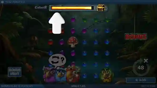 Medidor de recolección en Pirots 2